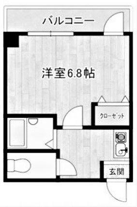 ノーブルハイム樽屋町(1K/4階)の間取り写真