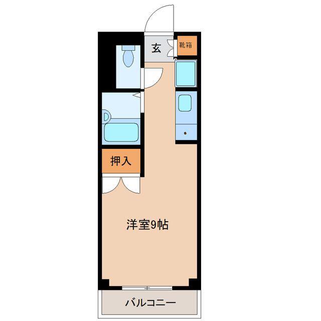 オーパス21(ワンルーム/3階)の間取り写真