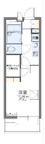 レオパレスアストライア(1K/4階)の間取り写真