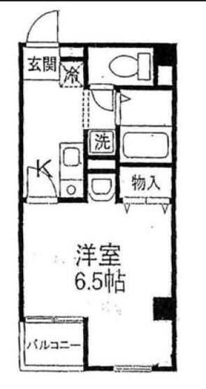 ハイム日暮(1K/1階)の間取り写真