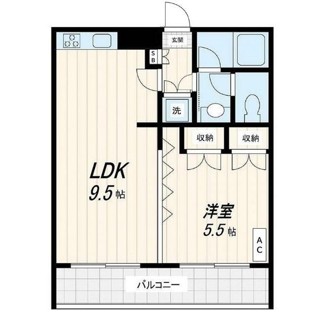 セシーズイシイ13(1LDK/3階)の間取り写真