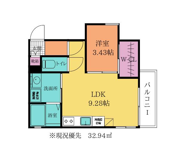 GRAZIE FIRSTSTAR グラッツェ ファーストスター(1LDK/3階)の間取り写真