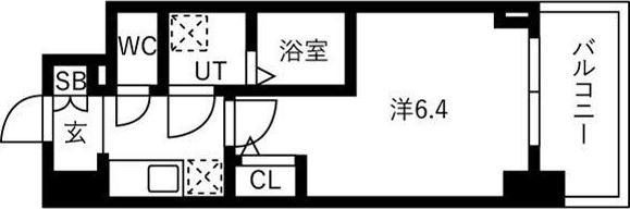 IW RESIDENCE大阪CREST TAPP(1K/4階)の間取り写真