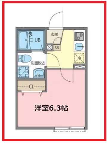 ゼンマチヤ(1K/2階)の間取り写真