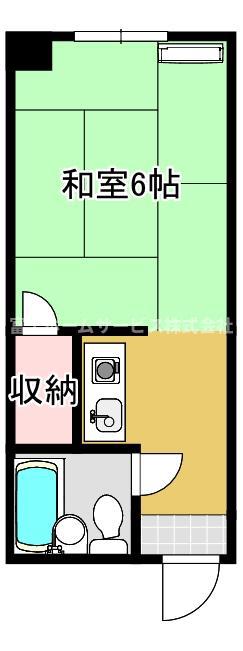 グレーシィ西田辺(ワンルーム/1階)の間取り写真