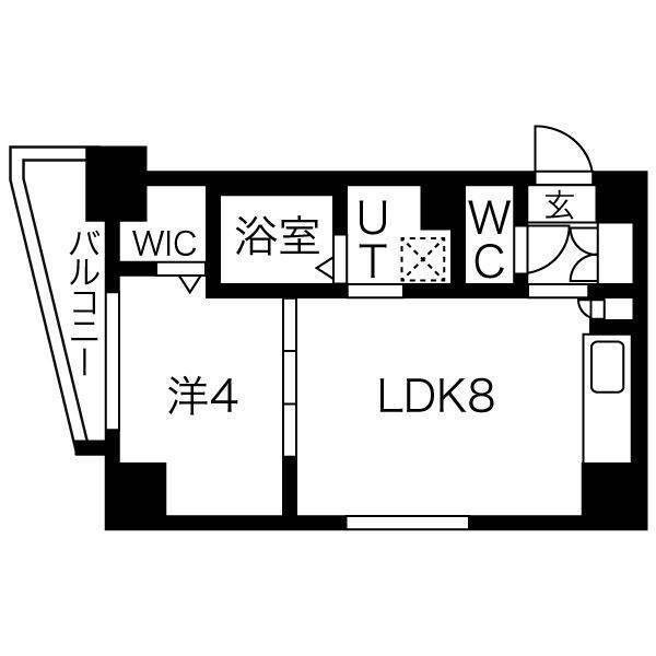 クラッセひばりが丘(1LDK/7階)の間取り写真