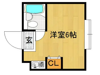 KYOTO STUDENT HOUSE(1K/1階)の間取り写真
