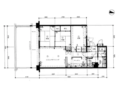 ニューライフ佐賀(3LDK/2階)の間取り写真