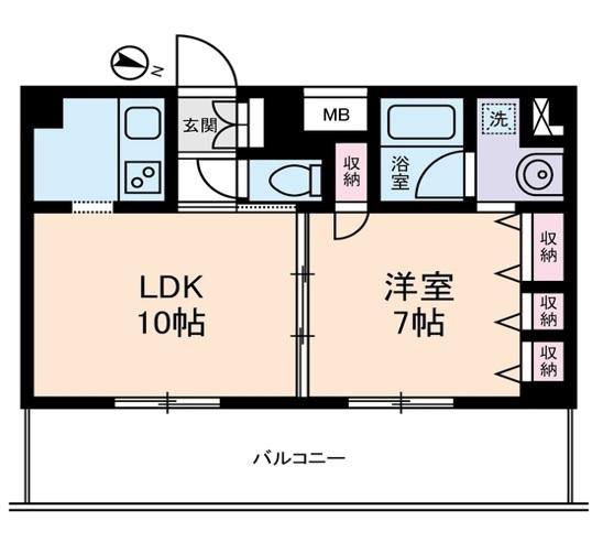 グリーンフィールド小竹向原(1LDK/5階)の間取り写真