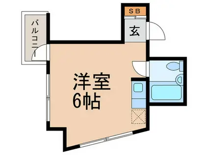 須藤ビル(ワンルーム/5階)の間取り写真