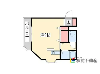 エトワールJUN(ワンルーム/1階)の間取り写真