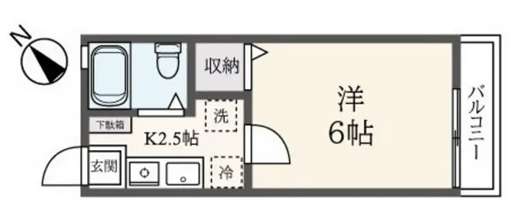 大道坂ハイツ 1階階 間取り