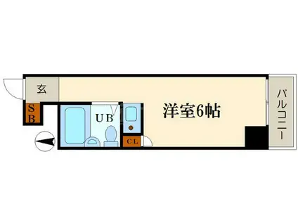 ラパンジール恵美須4(ワンルーム/7階)の間取り写真