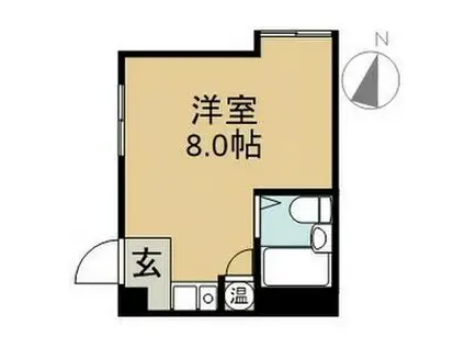 メゾンイッセイ勝川(ワンルーム/3階)の間取り写真