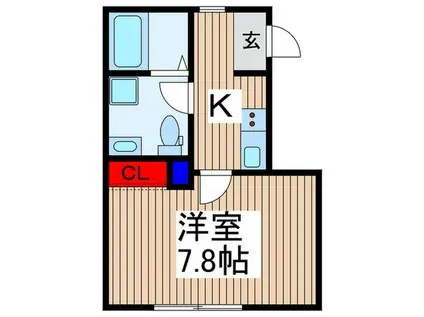 SAKADO BASE(1K/1階)の間取り写真