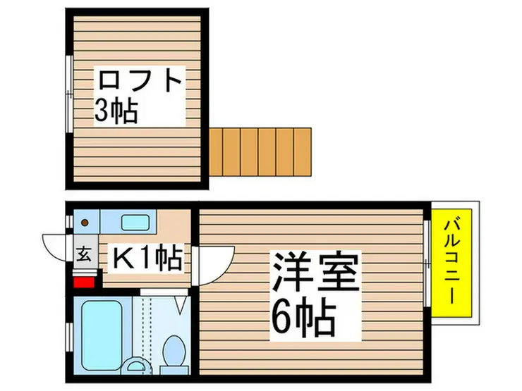 第二コマツコーポ 2階階 間取り