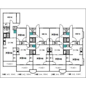 エクセル伏屋(1LDK/1階)の間取り写真