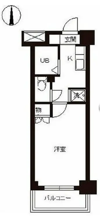 スカイコート文京白山第3 6階階 間取り