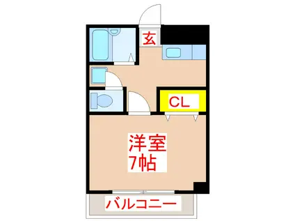 WAIT BIRD(1K/3階)の間取り写真