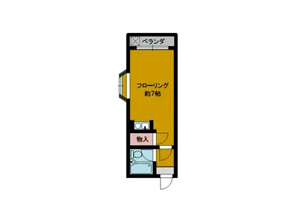 クレアメゾン(1K/2階)の間取り写真