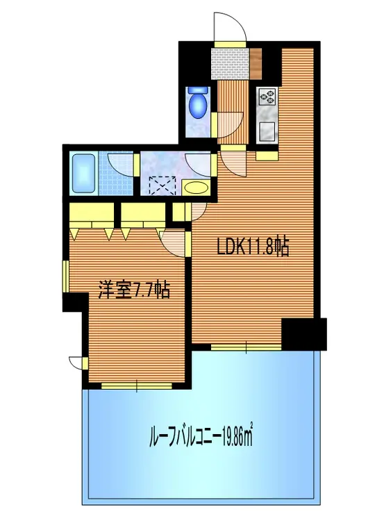 アールヴェール三鷹中央通り 3階階 間取り