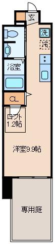 エスリード新大阪コンフォートII番館(1K/6階)の間取り写真