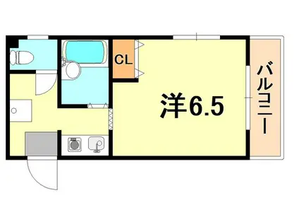 イズミハイツ(1K/3階)の間取り写真