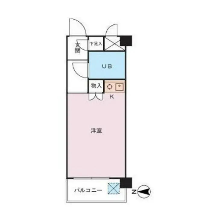 セザールプラザ府中 2階階 間取り