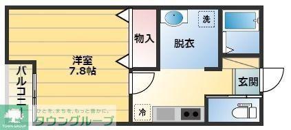 AQUA(1K/3階)の間取り写真