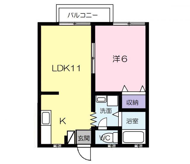 サンメゾンBOUJI(1LDK/2階)の間取り写真