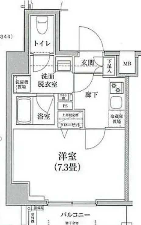 アイル カナーレ門前仲町 8階階 間取り