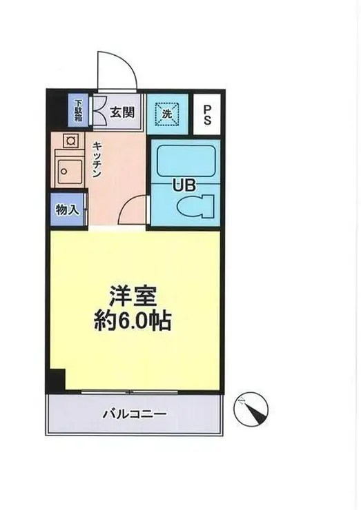 スカイコート西川口第7 6階階 間取り