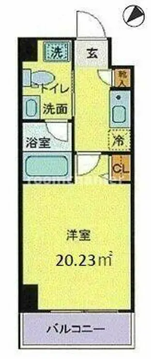 グリフィン横浜保土ヶ谷駅前 5階階 間取り