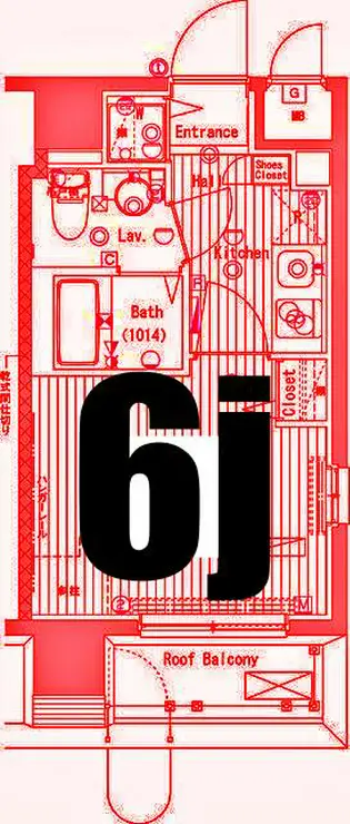 ガーラ・シティ川崎 9階階 間取り