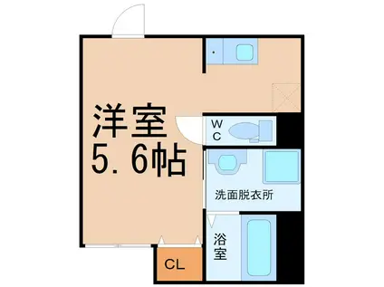 地下鉄東山線 中村公園駅 徒歩19分 4階建 築9年(1K/3階)の間取り写真