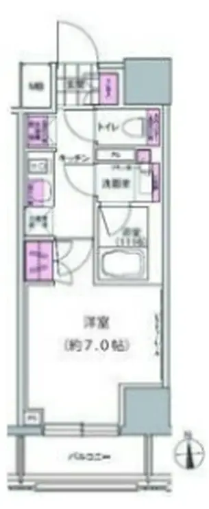 プレジリア東日本橋 5階階 間取り