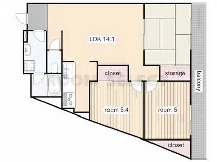 エスポアール荒江(3LDK/2階)の間取り写真