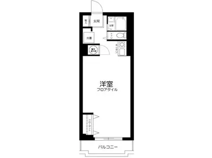 ライオンズマンションフェリス三田(ワンルーム/9階)の間取り写真