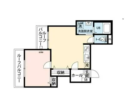 THE MACHIYA COURT(1LDK/4階)の間取り写真