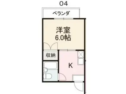 コート築地(1K/4階)の間取り写真