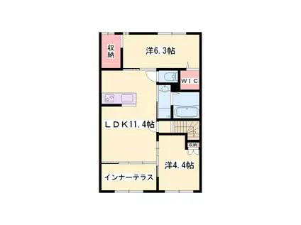 レスポワール(2LDK/2階)の間取り写真