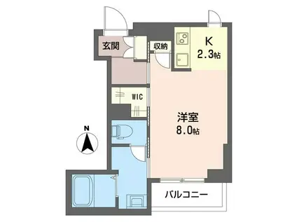 マイレ・モンレーヴ(1K/1階)の間取り写真