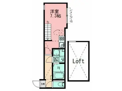 KONOMI TERRACE(1K/1階)の間取り写真