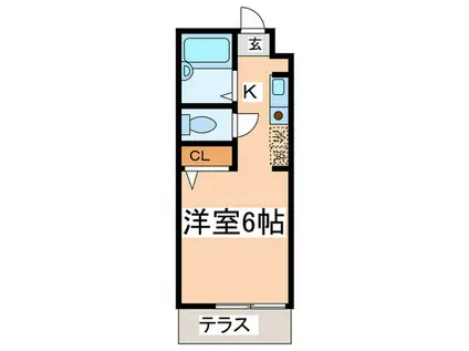 セントヤマト西台B館(1K/1階)の間取り写真