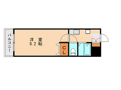 MAISON CELESTE(1K/1階)の間取り写真