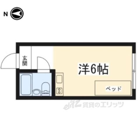 カレッジアンハウス玄琢(ワンルーム/3階)の間取り写真