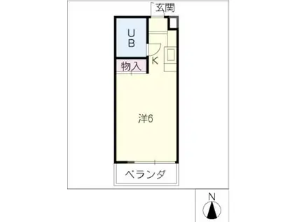 メゾン・ド・タンプル 305号(ワンルーム/3階)の間取り写真