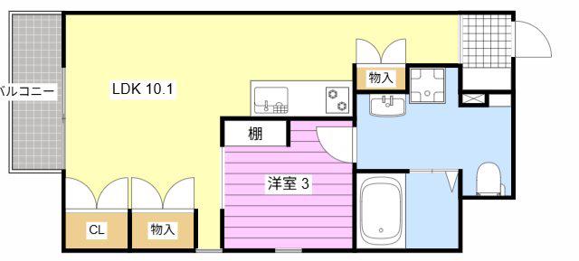 アルコ14(1LDK/5階)の間取り写真