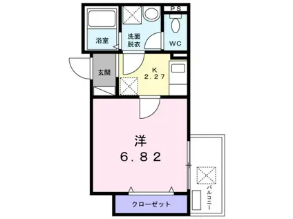 グラン スカイ(1K/3階)の間取り写真