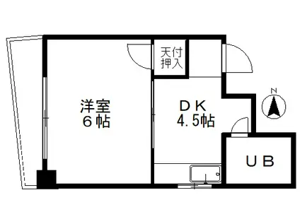 シティハイツ(1DK/1階)の間取り写真